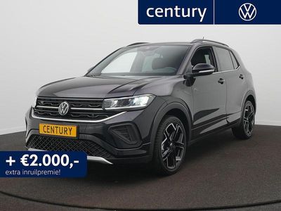 Zwart Nieuw 2025 VW T-Cross R-line SUV | € 38.950 (Duur)