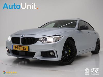 tweedehands BMW 435 4-SERIE Gran Coupé i 306PK M-Sport Frozen Silver | NL | Schuifdak | Harman Kardon | Adaptive Cruise | Trekhaak