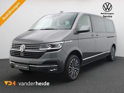 tweedehands VW Caravelle TRANSPORTER 2.0 TDI L2H1150PK DSG (grijs kenteken) Achteruitrijcamera, 2x elek. schuifdeur, leder, winterpakket, virtual cockpit, elek. stoel, alarm, 18'' lichtmetaal