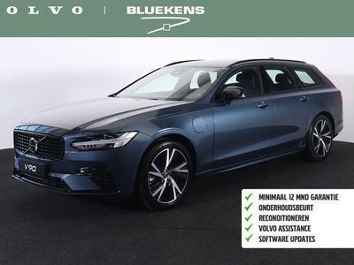 tweedehands Volvo V90 T6 Recharge AWD Plus Dark - 360º camera - Adaptive Cruise Control - Pilot Assist - BLIS dodehoekassistentie - Harman Kardon premium audio - Elektr. verstelbare voorstoelen met geheugen - Stoelverwarming voor & achter - Verwarmbaar stuur - Zongor