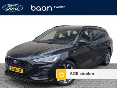 tweedehands Ford Focus Wagon 1.0 Turbo 125pk Mild Hybride ST-Line X winterpack / driver assistance pack / agate black / uit voorraad leverbaar!