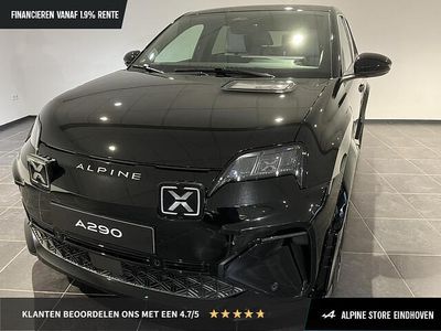 Nieuw Alpine A290 130 kW (177 PK) 2025 Noir profond (donker zwart) Hatchback