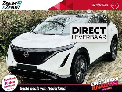 Pearl white / black roof Nieuw 2025 Nissan Ariya Evolve SUV | € 53.330 (Eerlijke prijs)