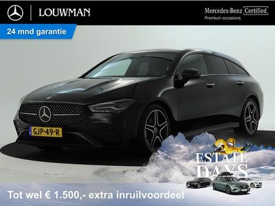 Zwart Occasion 2024 Mercedes CLA180 Shooting Brake AMG line Stationwagen | € 36.745