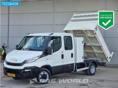 tweedehands Iveco 35.12 DailyEuro6 Kipper met kist Dubbel Cabine 3.5t Trekhaak Airco Cruise Benne Kieper Tipper Dubbel cabine Trekhaak