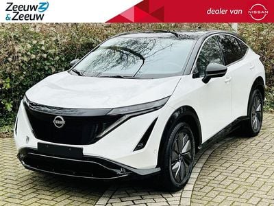 Pearl white / black roof Nieuw 2025 Nissan Ariya Evolve SUV | € 53.330 (Eerlijke prijs)