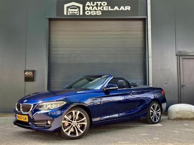 tweedehands BMW 228 2-SERIE Cabrio i Sport line STUURVERWARMING HK AUDIO MEMORY + STOELVERWAMING NAVI PRO