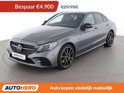 Grijs Occasion 2020 Mercedes C300e AMG line Sedan | € 25.249 (Eerlijke prijs)