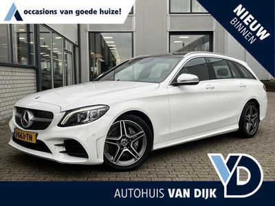 tweedehands Mercedes 180 C-KLASSE EstateBusiness Solution AMG | NL Auto/1e Eig./Navi/Camera/Clima/Cruise/Pano Dak