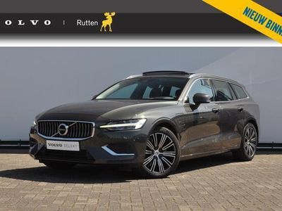 tweedehands Volvo V60 T8 390PK Automaat Recharge AWD Inscription Cruise control/ Climate control/ On Call/ Trekhaak/ Parkeersensoren met camera/ Navigatie/ Elektrische achterklep/ Elektrische stoel