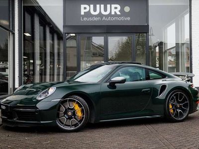 tweedehands Porsche 992 3.8 Turbo S PTS Brewster Green Burmester - Exclusi