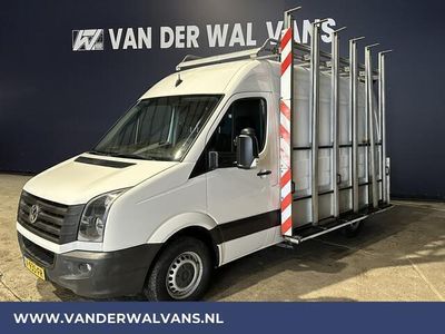 tweedehands VW Crafter 2.0TDI 141pk L2H2 Glasresteel Euro6 Airco | 2800kg Trekhaak | Imperiaal | Trap Cruisecontrol, Chauffeursstoel, bijrijdersbank