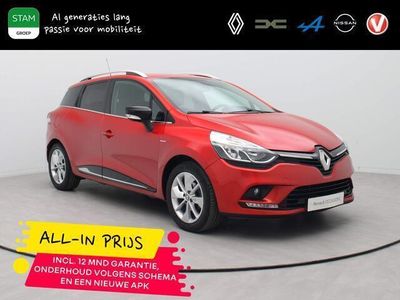 tweedehands Renault Clio IV Estate TCe 90pk Limited ALL-IN PRIJS! Airco | Cruise | Navi | Trekhaak