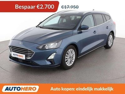 Blauw Occasion 2020 Ford Focus Titanium Stationwagen | € 15.449 (Goede deal)