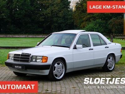 tweedehands Mercedes 190 -Serie 2.6 E 36.596 km |Nieuwstaat |2.6L 6-cilinder | Electrische schuif / kanteldak |Lederen bekleding |Lichtmetalen velgen |Automaat |Zeer bijzondere staat van binnen en buiten