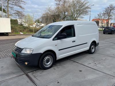 tweedehands VW Caddy 1.9 TDI Maxi! COOL AIRCO!ELECKTRISH RAAM&SPIEGELS!BANEN GOED!APK:04-2025!NETTE BUS!2 SLEUTELS!TREKHAAK!77KW!105HP