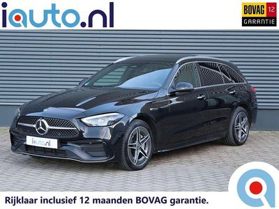 Zwart Gebruikt 2022 Mercedes C300e AMG line Stationwagen | € 36.945 (Eerlijke prijs)