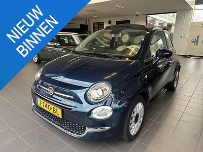 Occasion Fiat 500C Lounge 69 PK (50 kW) 2020 Blauw Cabriolet