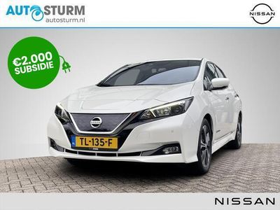 tweedehands Nissan Leaf N-Connecta 40 kWh *SUBSIDIE MOGELIJK* Navigatie Adapt. Cruise Control 360° Camera Stuur- + Stoelvewarming Keyless Entry Apple Carplay/Android Auto Rijklaarprijs!