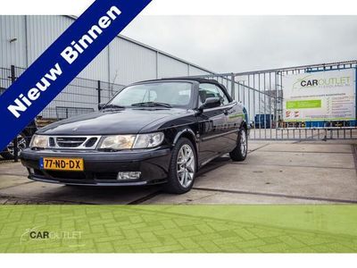 tweedehands Saab 9-3 Cabriolet Cabrio 2.0t S Zeer nette Turbo BSR tuning 225pk Door vorige eigenaar/liefhebber Veel prof. onderhoud uitgevoerd. Waaronder Nieuwe linnen kap, tot.6k afglopen 2 jr Zeer nette auto welke zeker een proefrit waard is. Alles werk naar beho