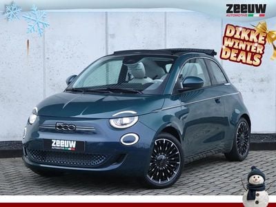 Blauw Occasion 2021 Fiat 500e La Prima Cabriolet | € 21.900 (Eerlijke prijs)