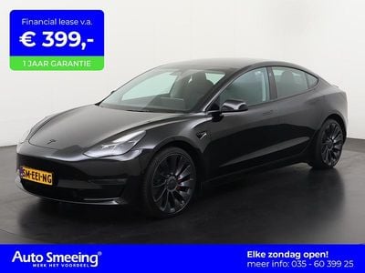Zwart Gebruikt 2022 Tesla Model 3 Performance Sedan | € 31.690 (Eerlijke prijs)