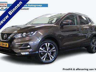 tweedehands Nissan Qashqai 1.3 DIG-T Design Edition | Automaat | 100% onderhouden | Trekhaak | Cruise | Clima | Keyless entry | Rondomzicht camera | Panorama | Bluetooth | Navi |