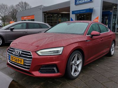 tweedehands Audi A5 Sportback 1.4 TFSI 150pk S-Tronic Sport Pro Line | Origineel NL | Navi | Clima | Cruise | Xenon | Pdc | Licht+Regensensor | Elek. Kofferklep | Sportstoel+Verwarmd | 18''lm