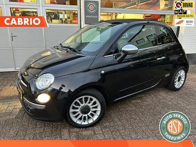 Zwart Gebruikt 2013 Fiat 500C Lounge Cabriolet | € 6.995 (Eerlijke prijs)