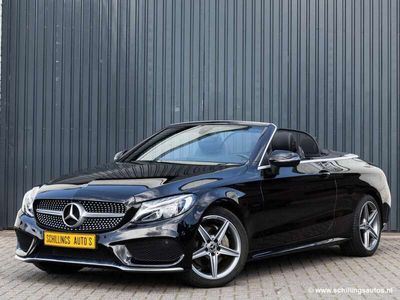 tweedehands Mercedes C180 C 180Cabrio leer automaat Navi Led 24.000KM! AMG-