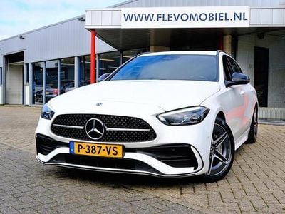Occasion Mercedes C180 AMG line 170 PK (125 kW) 2022 Wit Stationwagen