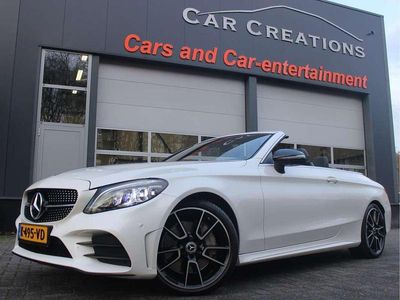 Wit (metallic) Gebruikt 2019 Mercedes C300 AMG Line Premium Plus Cabriolet | € 39.750 (Duur)
