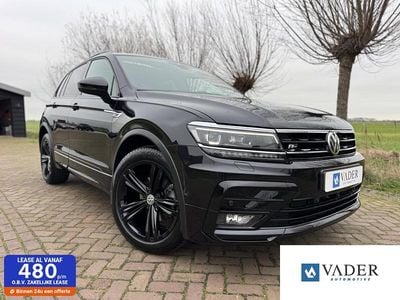 Zwart Gebruikt 2019 VW Tiguan R-line SUV | € 29.950 (Eerlijke prijs)