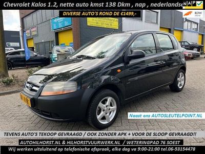 tweedehands Chevrolet Kalos 1.2 Pure, Nederlandse auto, weinig km, aantoobaar apk 2025 / Diverse auto's rond de ¤1499,-