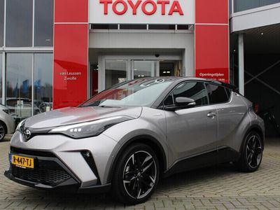 tweedehands Toyota C-HR 2.0 Hybrid GR-Sport BI-TONE TREKHAAK AD-CRUISE KEYLESS LED BLIND SPOT APPLE/ANDROID CLIMA STOEL/STUURVERW EL-STOEL CAMERA PARK-SENSORENLEDER LM-VELGEN 19"