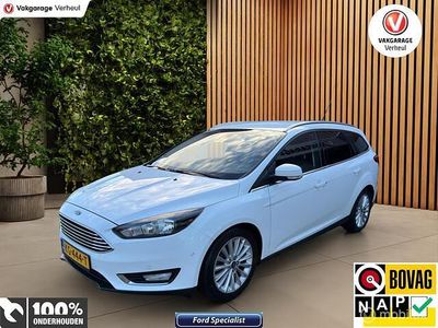 Wit Occasion 2016 Ford Focus Titanium Stationwagen | € 9.895 (Iets duurder)