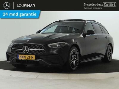 Zwart Gebruikt 2024 Mercedes C300e Advanced Stationwagen | € 49.495 (Eerlijke prijs)