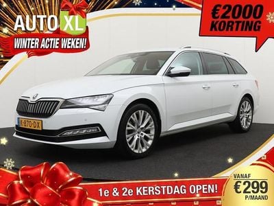 Wit Gebruikt 2021 Skoda Superb Sport Stationwagen | € 19.940 (Goede deal)