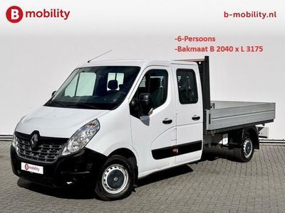 tweedehands Renault Master T35 2.3 dCi 145PK L3 Pick-Up Dubbel Cabine Laadbak | 6-Persoons | Airco | Bluetooth Telefoon