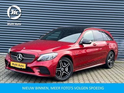 tweedehands Mercedes E300 C-klasse EstateAMG Plug in Hybrid | Panodak | MULTIBEAM Led | Leder | Burmester | 360 Camera | Head-up Display | Stoelkoeling & Verwarming |