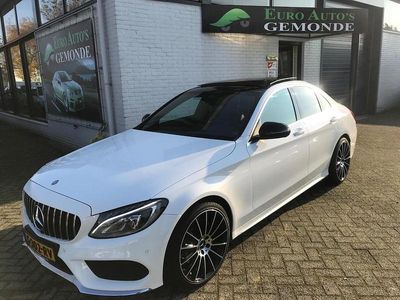 Wit (metallic) Gebruikt 2016 Mercedes C220 AMG Sedan | € 27.999