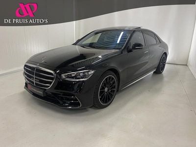 Zwart Occasion 2022 Mercedes S580 AMG line Sedan | € 99.950 (Super prijs)