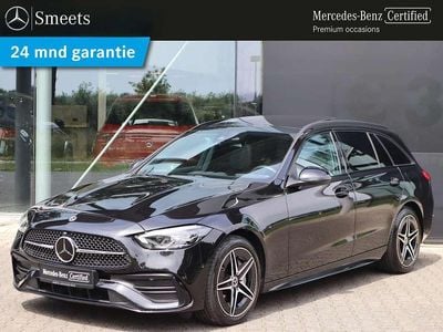 Zwart Gebruikt 2022 Mercedes C300e AMG line Stationwagen | € 37.555 (Eerlijke prijs)