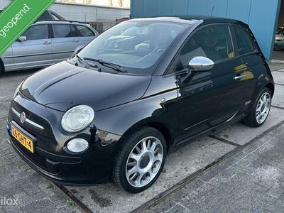 tweedehands Fiat 500 1.4-16V Lounge, Airco,Nap,Panodak,Half leer