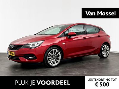 tweedehands Opel Astra 1.2 Launch Elegance Lederen geheugenstoelen Stoel verwarming/verkoeling 18" Bicolor velgen Camera Zeer compleet!