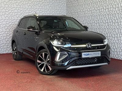 Zwart Nieuw 2025 VW T-Cross R-line Edition SUV | € 38.440 (Goede deal)