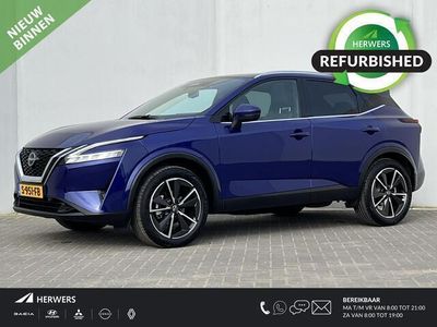 tweedehands Nissan Qashqai 1.3 MHEV 140PK Tekna / Private lease ¤699,- / Trekhaak (1400KG Trekgewicht) / Panoramadak / Climate control