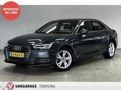 tweedehands Audi A4 Limousine 1.4 TFSI Lease Edition/ Automaat!/ Trekhaak!/ 150PK/ Zwarte Hemel/ LED/ 17''LMV/ Clima/ Navi/ Cruise/ Bluetooth/ Multi.LEDER.Stuur/ Elek.Pakket/ Isofix/ PDC V+A.