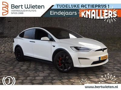 Wit (metallic) Gebruikt 2023 Tesla Model X Plaid SUV | € 84.995