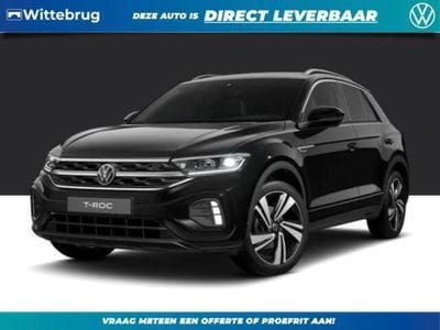 Zwart, metallic lak Nieuw 2025 VW T-Roc R-line SUV | € 46.995 (Eerlijke prijs)